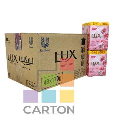 LUX PERFUMED SOAP SOFT ROSE 48*170GM